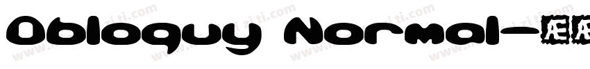 Obloquy Normal字体转换